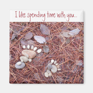 Imã Grande e ímã pequeno da pegada