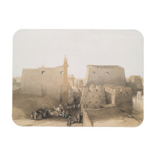 Ímã Grande entrada para o Templo Luxor, Egito