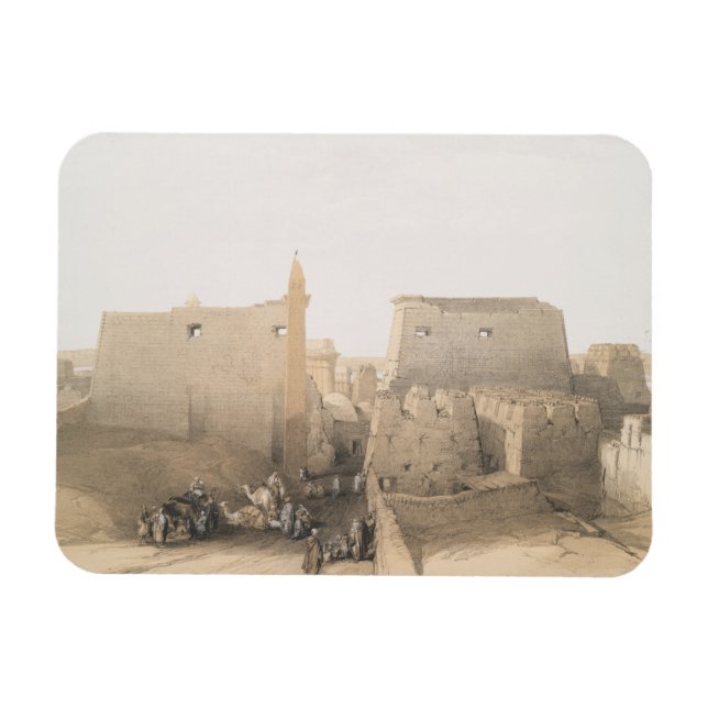 Ímã Grande entrada para o Templo Luxor, Egito (Horizontal)