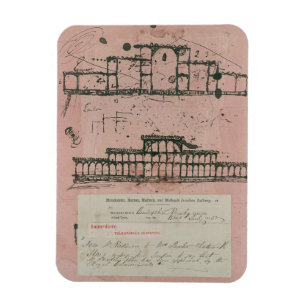 Ímã Grande exposição, 1851: primeiro esboço para a
