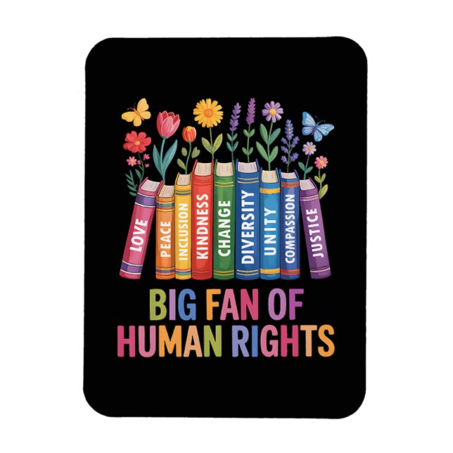 Ímã Grande Fã dos Direitos Humanos  (Vertical)