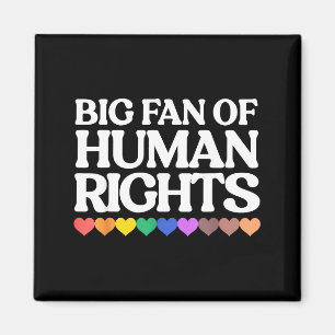 Imã Grande fã dos direitos humanos - corações em arco-