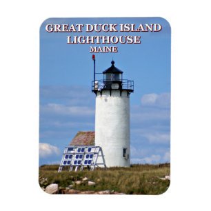 Ímã Grande farol da ilha do pato, Maine