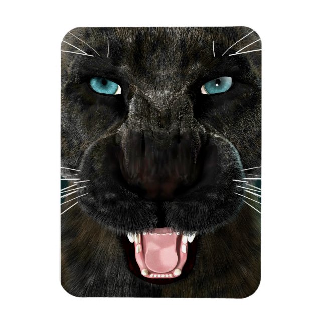 Ímã Grande Gato Pantera Negra (Vertical)
