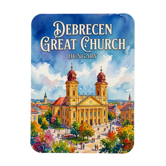Ímã Grande Igreja Reformada, Debrecen Hungria (Vertical)