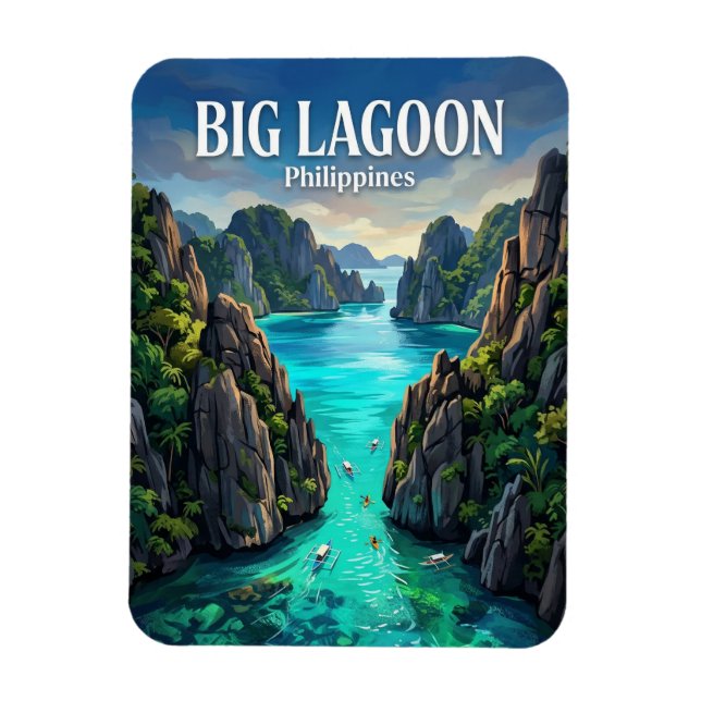 Ímã Grande Laguna Filipinas (Vertical)