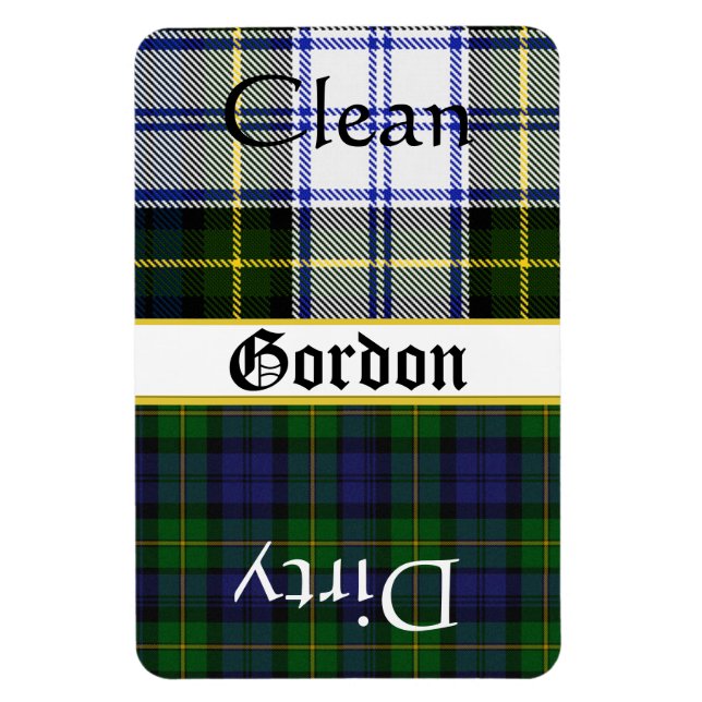 Ímã Grande Magnet da lavadora de Xadrez Gordon Tartan (Vertical)