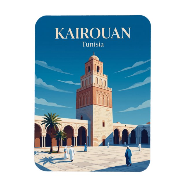 Ímã Grande Mesquita de Cairuão Tunísia (Vertical)