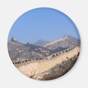 Imã Grande Muralha de China no inverno
