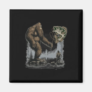 Imã Grande Pé de Pescaria Sasquatch Engraçado Peixe