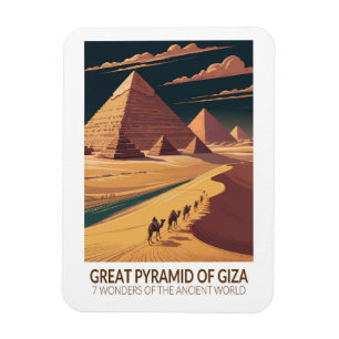 Ímã Grande Pirâmide de Gizé Sete Maravilhas do Mundo