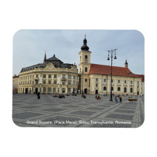 Ímã Grande Praça, (Piaţa Mare), Sibiu, Romênia em um