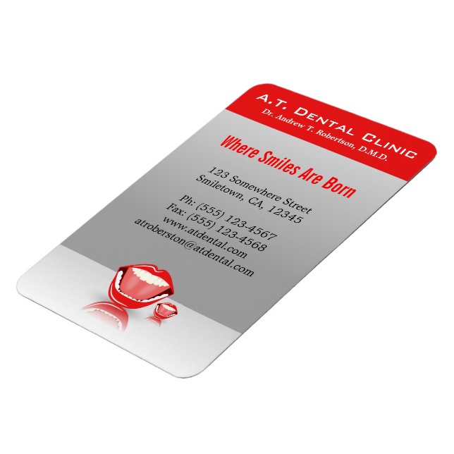 Ímã Grande Sorriso de Boca Dental Grandes Magnetos Fle (Left Side)