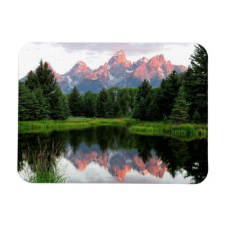 Ímã Grande Teton Reflexões Sobre O Pond Do Beaver