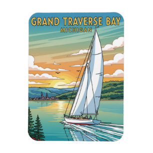 Ímã Grande Traverse Bay Viagem