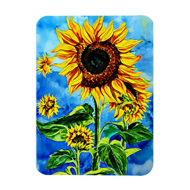 Ímã Grandes Sunflower Cobra Natureza Aquosa (Vertical)