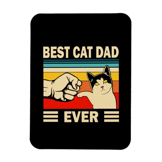 Ímã Grandfather Quotes | Best Cat Dad Ever (Vertical)