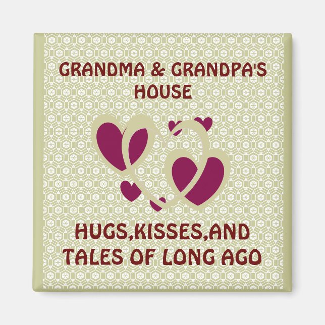 IMÃ GRANDMA E GRANDPAS HOUSE MAGNET (Frente)