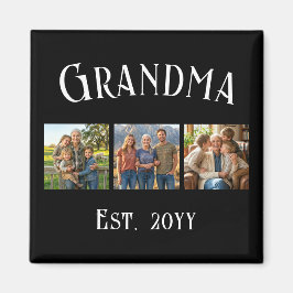 Imã Grandma Est. Established Year Custom Name 3 Photo