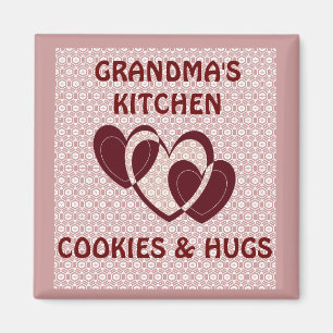 IMÃ GRANDMAS KITCHEN/COOKIES E HUGS MAGNET