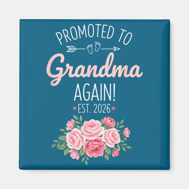 Imã Grandparent Promoted To Grandma Again Est. 2026, N (Frente)
