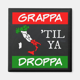 Imã Grappa Til Ya Droppa Itália Mapa de Sinalizador