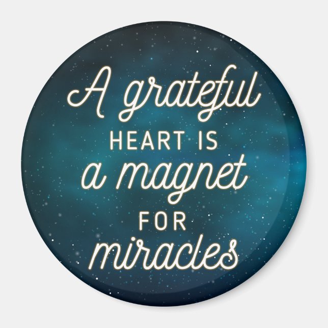Imã Grateful Heart Magnet para milagres | Magnet (Frente)