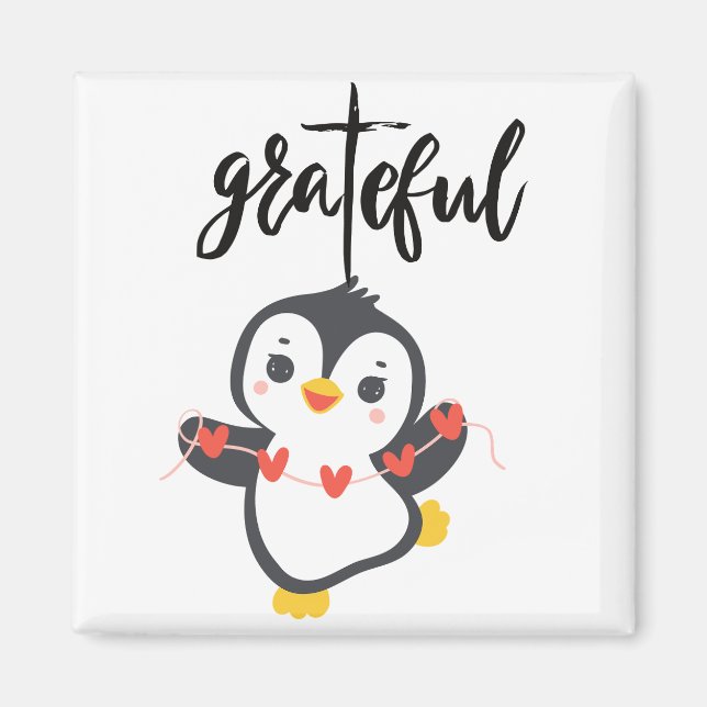 IMÃ GRATEFUL PENGUIN MAGNET (Frente)
