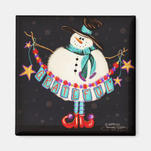 Imã "Grateful Snowman"