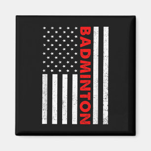 Imã Grático de bandeira dos EUA de badminton jogador d