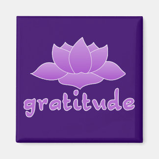 Imã Gratidão com Violet Lotus