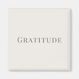 Imã Gratidão – Design de Tipografia Minimalista