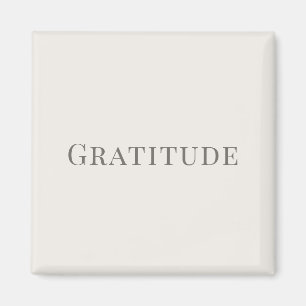 Imã Gratidão – Design de Tipografia Minimalista