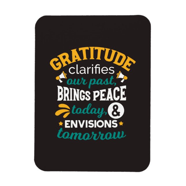 Ímã Gratidão Traz Paz Hoje – Fé Positiva (Vertical)