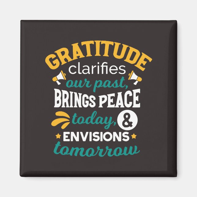 Imã Gratidão Traz Paz Hoje – Fé Positiva (Frente)