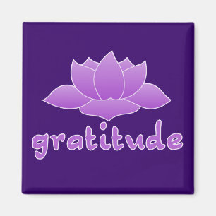 Imã Gratitude com Lotus violeta