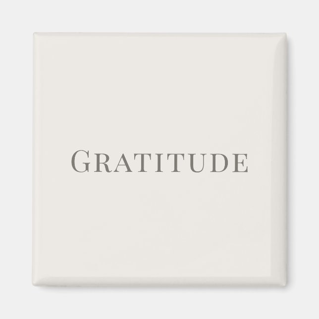 Imã Gratitude – Minimal Typography Design (Frente)
