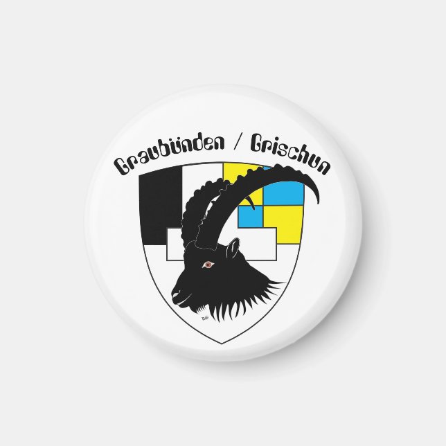 Imã Graubünden Schweiz Magnet (Frente)