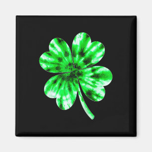 Imã Gravata Dye Shamrock Irlandês Feliz Dia de São Pat