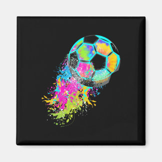 Imã Gravata Tie Dye Colorida Futebol Ll 