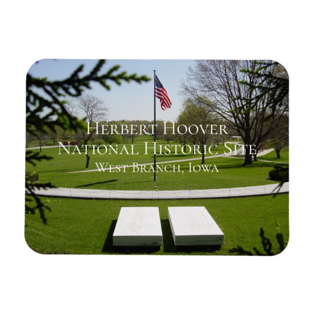 Ímã Gravesite, Presidente Herbert e Lou Hoover, Iowa (Horizontal)