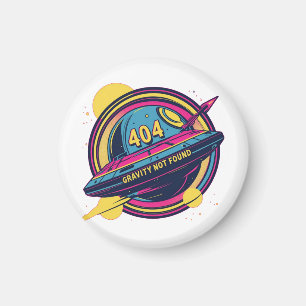 Imã Gravidade 404 Não Encontrada - Arte Pop de Espaço