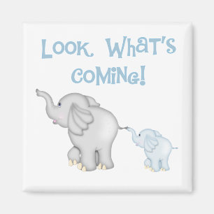 Imã Gravidez de Elefante Azul