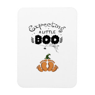 Ímã Gravidez de Halloween Mamãe Para Ser Esperando Peq