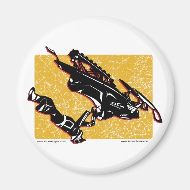 Imã GRAVITY-SLED-in-Yellow (Frente)