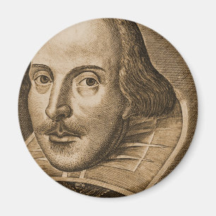 Imã Gravuras de Shakespeare Droeshout