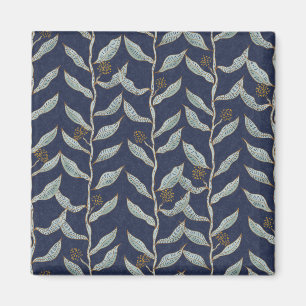 Imã Gray floral vines