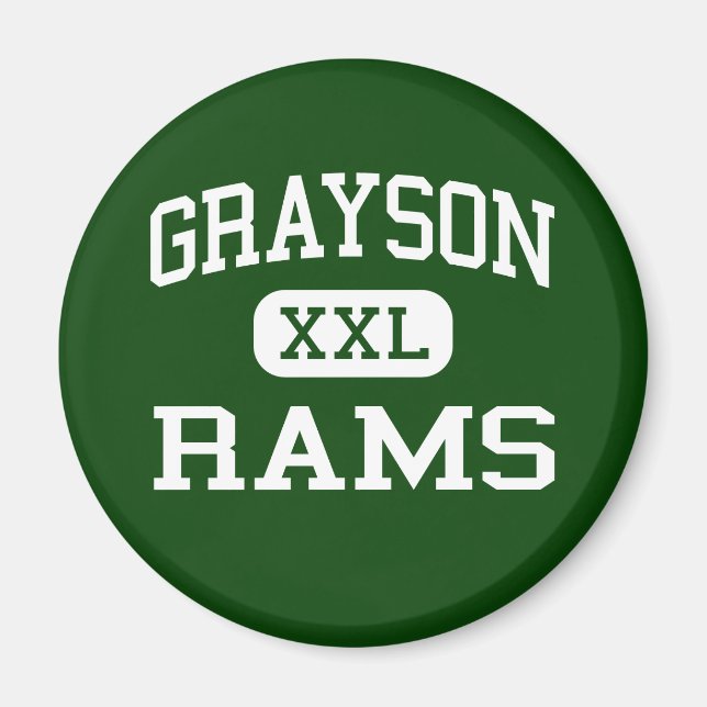 Imã Grayson - Rams - Segundo grau - Loganville Georgia (Frente)