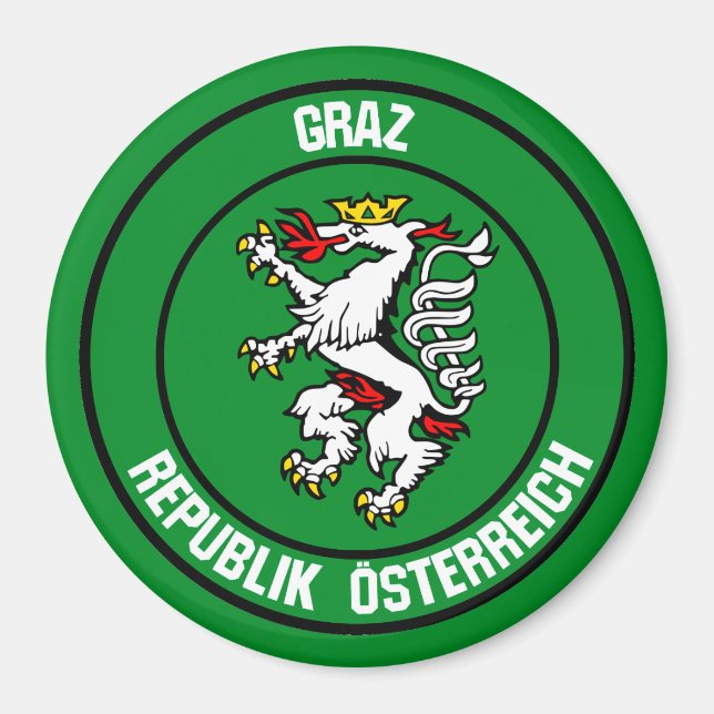 Imã Graz Round Emblem (Frente)