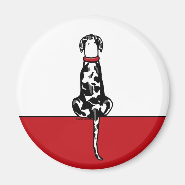 Imã Great Dane Sit Harle UC (Frente)